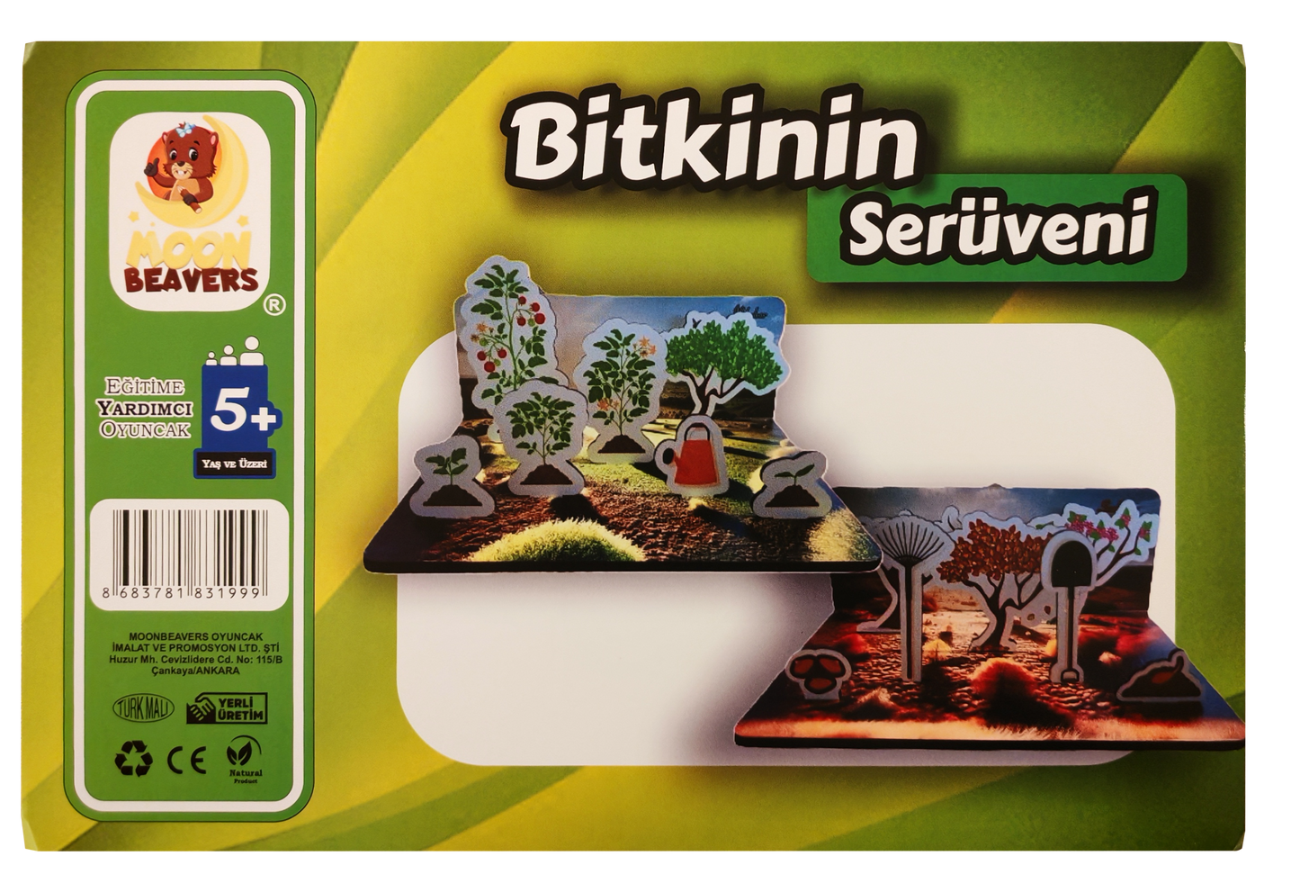 Bitkinin Serüveni Eğitici Ahşap Oyun Seti Moon Beavers™