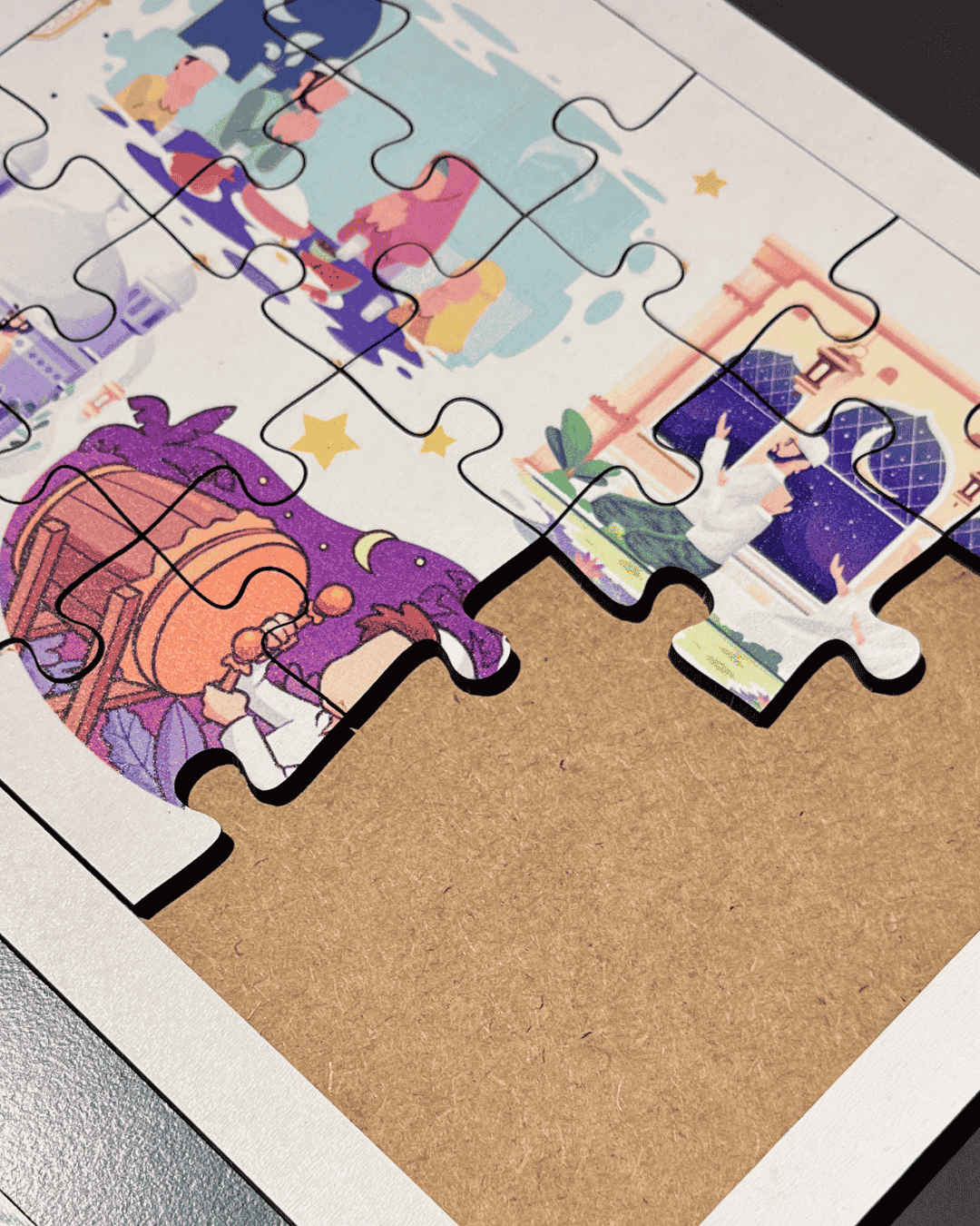 Ramazan Aktiviteleri Ahşap Puzzle Moon Beavers™