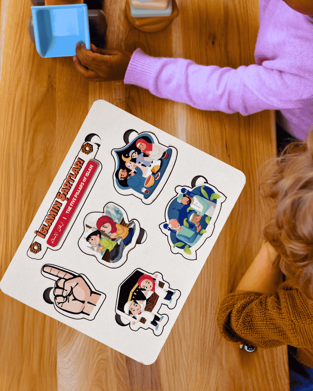 İslam’ın Şartlarını Öğreniyorum Ahşap Puzzle Moon Beavers™
