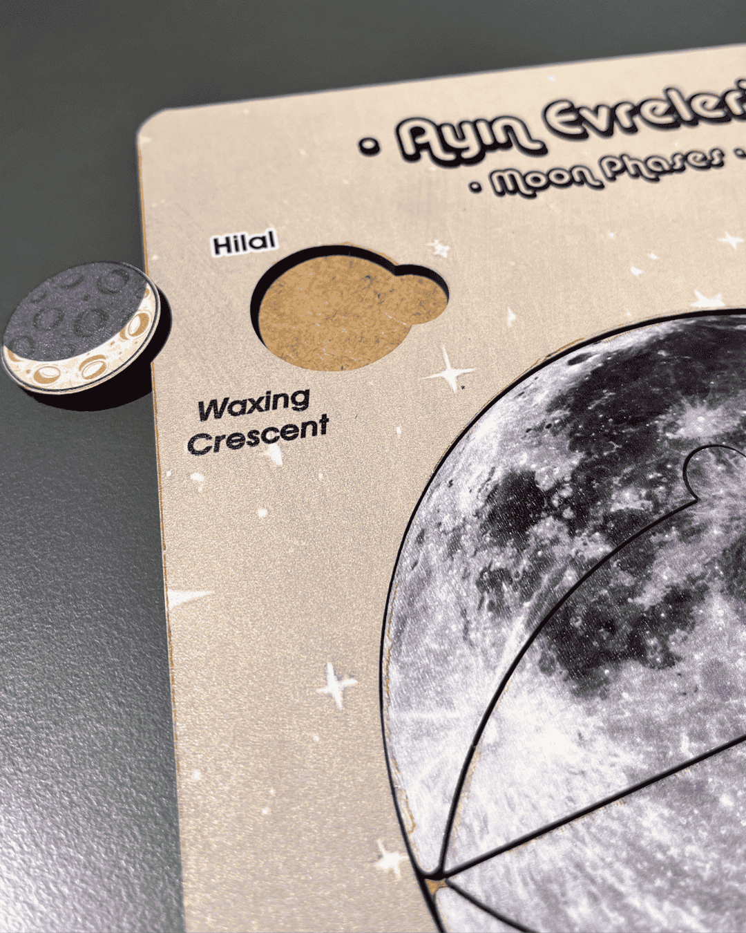 Ay’ın Evreleri Eğitici Ahşap Oyuncak Moon Beavers™