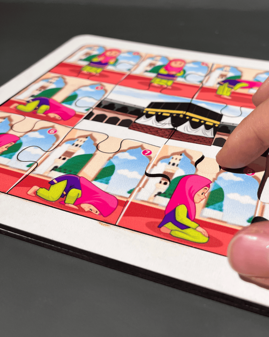 Namaz Öğreten Ahşap Puzzle Kızlar İçin Moon Beavers™