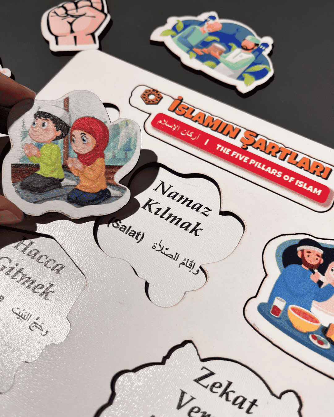 İslam’ın Şartlarını Öğreniyorum Ahşap Puzzle Moon Beavers™