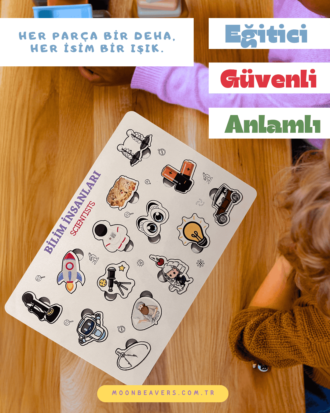 Bilim İnsanları Ahşap Oyuncak Moon Beavers™