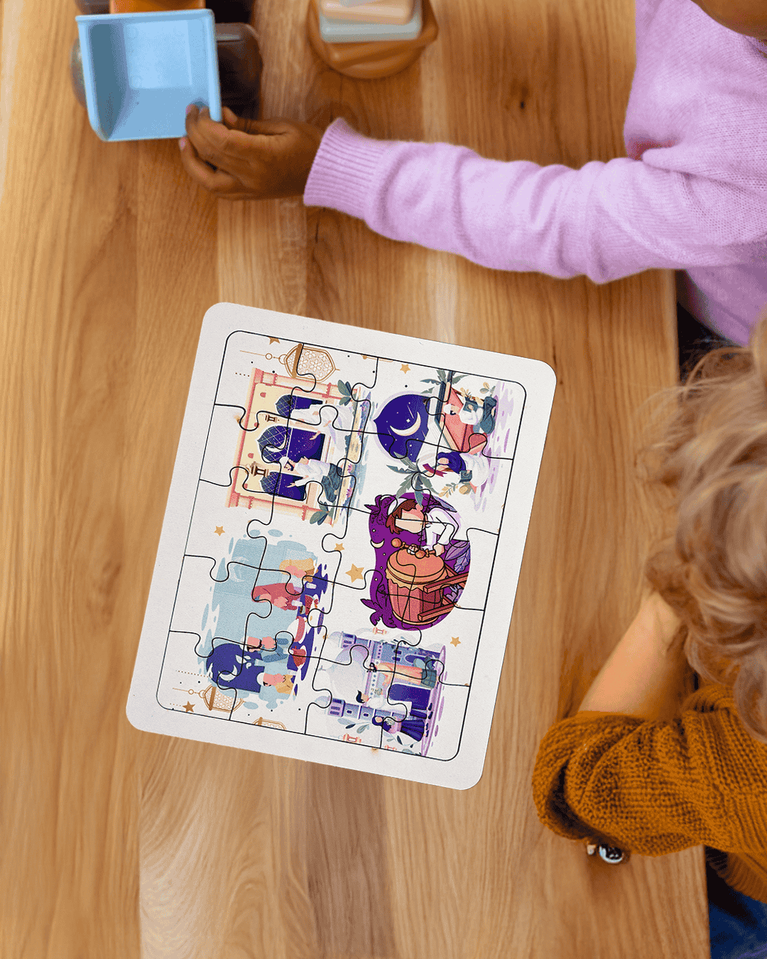 Ramazan Aktiviteleri Ahşap Puzzle Moon Beavers™