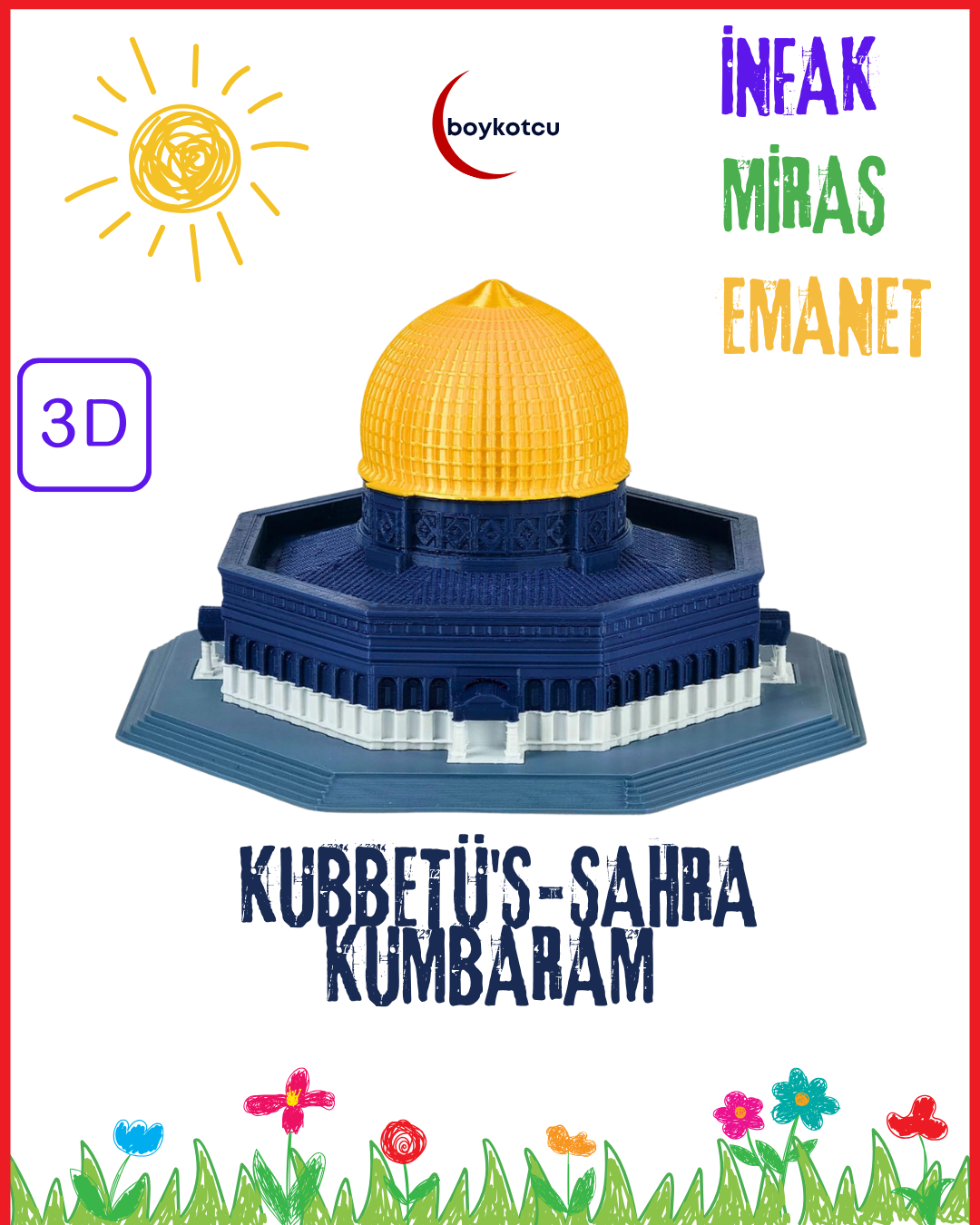 Kubbetü's-Sahra Kumbarası 3D
