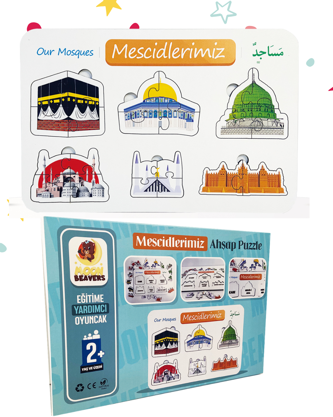 3’lü İslam Tarihi ve Bilinç Oyunları Seti | Asr-ı Saadet Köyü + Peygamber Meslekleri + Mescidlerimiz
