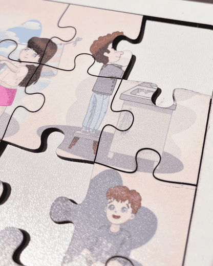 Ev İşleri Eğitici Ahşap Puzzle Moon Beavers™