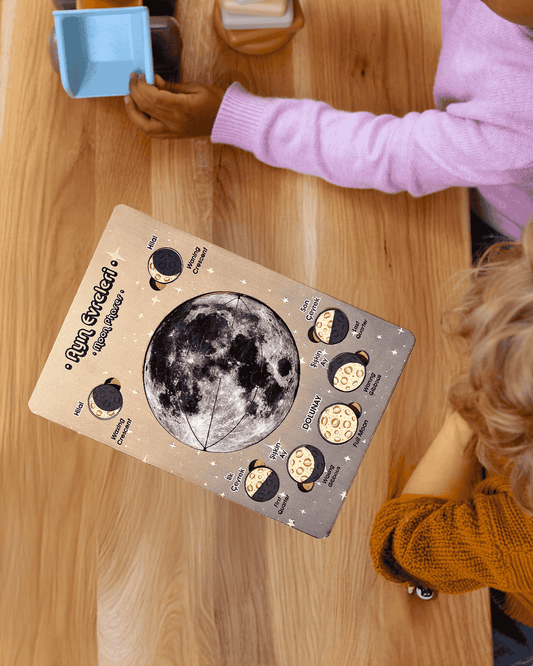 Ay’ın Evreleri Eğitici Ahşap Oyuncak Moon Beavers™