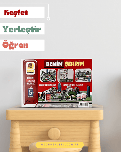 hayal gücünü geliştiren şehir maketi – eğitici ahşap set