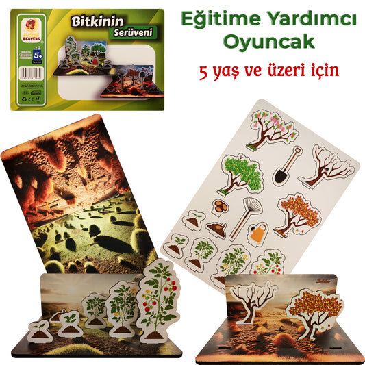 Bitkinin Serüveni Eğitici Ahşap Oyun Seti Moon Beavers™