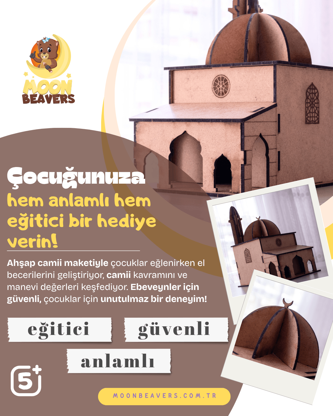 cami temalı eğitici oyuncak – Montessori uyumlu alternatif