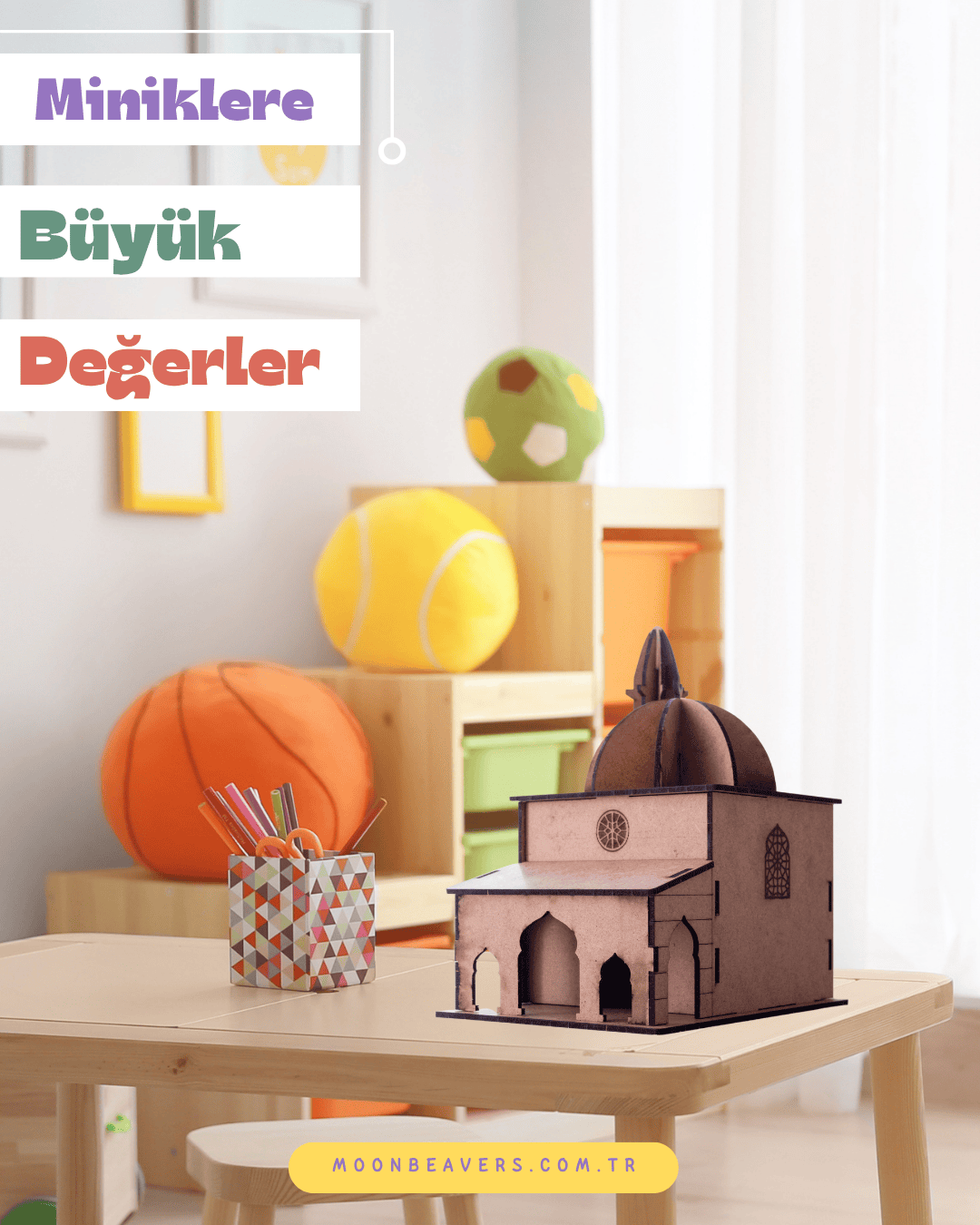 cami maketi montaj aşamaları – el becerisi gelişimi