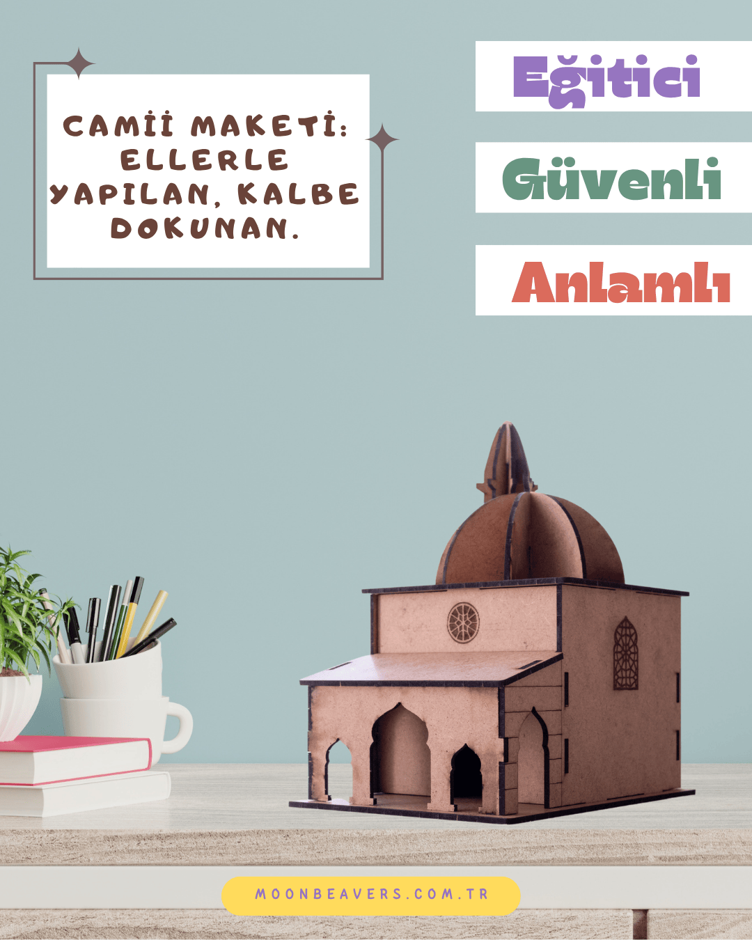 çocuklara İslam'ı öğreten cami maketiyle eğlenceli öğrenme