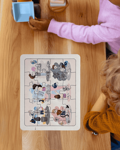 Ev İşleri Eğitici Ahşap Puzzle Moon Beavers™