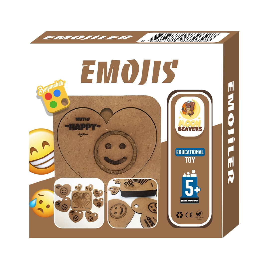 Emojiler Ahşap Oyun Seti Moon Beavers™