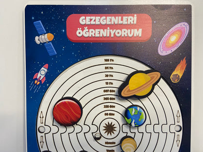 Gezegenleri Öğreniyorum Ahşap Oyuncak Moon Beavers™