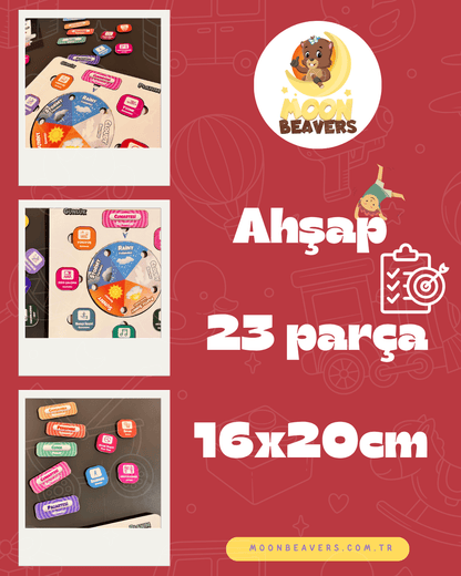 Günlük Planım Eğitici Ahşap Oyuncak Moon Beavers™