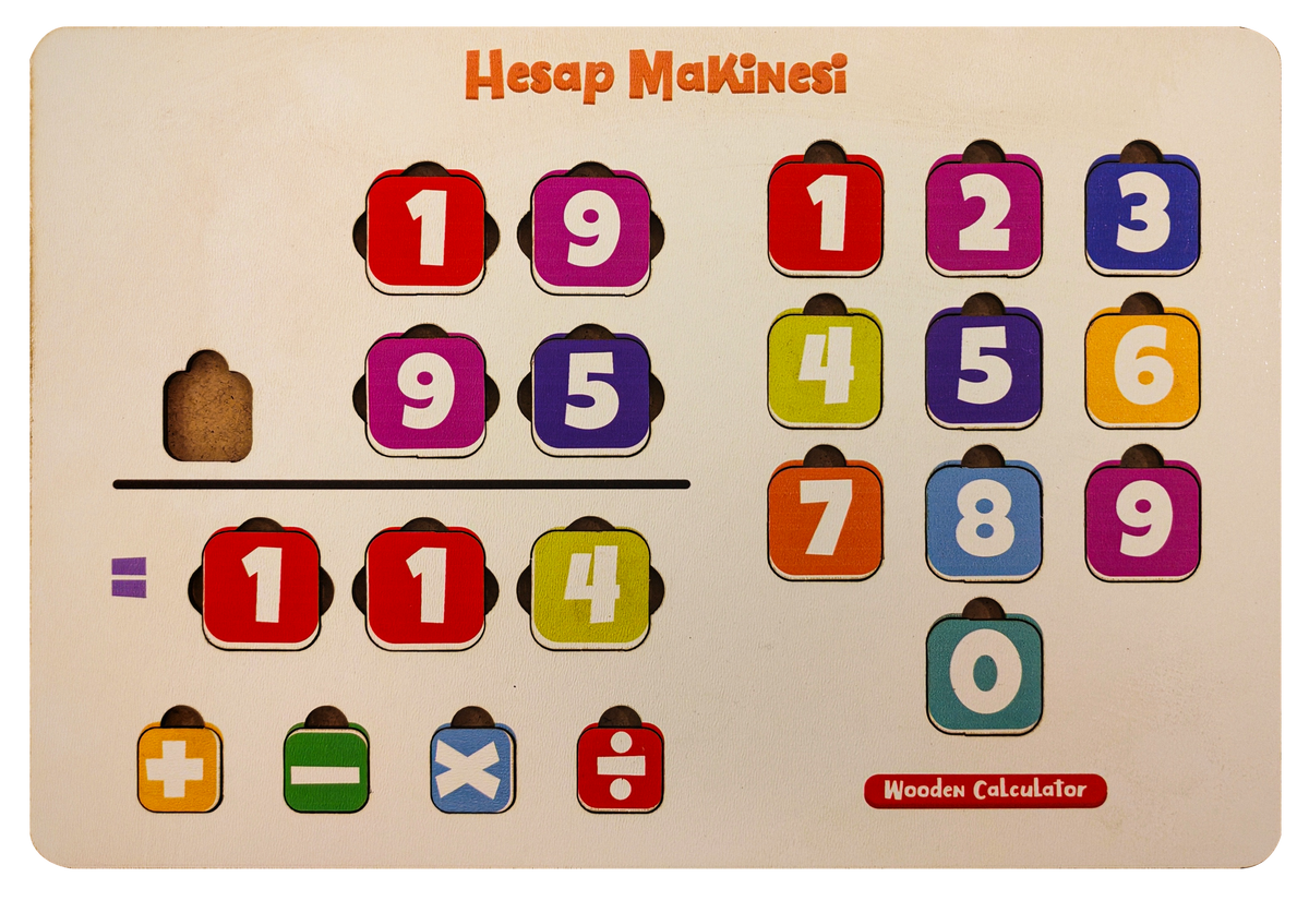 Hesap Makinesi Ahşap Oyuncak Moon Beavers™