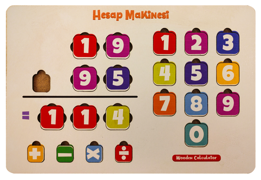 Hesap Makinesi Ahşap Oyuncak Moon Beavers™