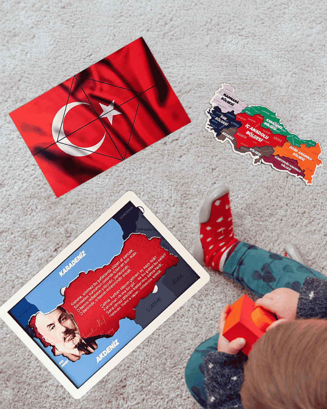 Mehmet Akif Ersoy ve İstiklal Marşı içeren eğitim seti