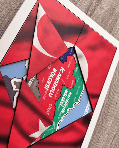 Türkiye haritası, şehir isimleri ve bölge bilgileriyle çocuklara coğrafya öğretimi