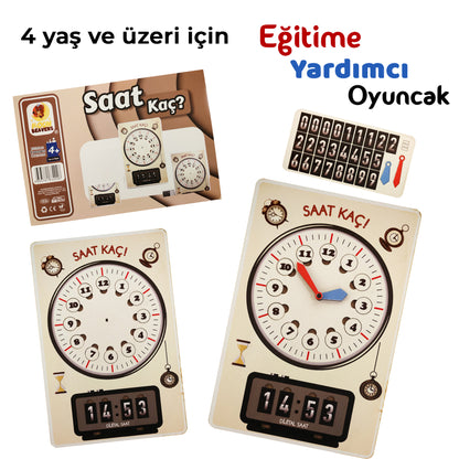 Saat Kaç Ahşap Oyuncak Moon Beavers™
