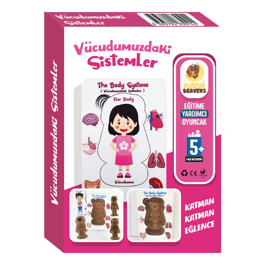 Vücudumuz Sistemleri Kız Ahşap Oyuncak Moon Beavers™